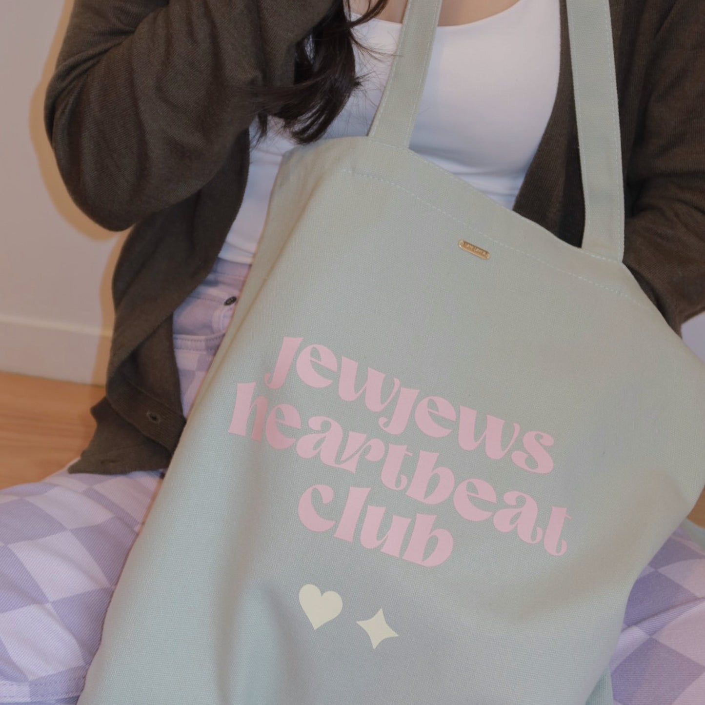 Jewjews Heartbeat Club Tote