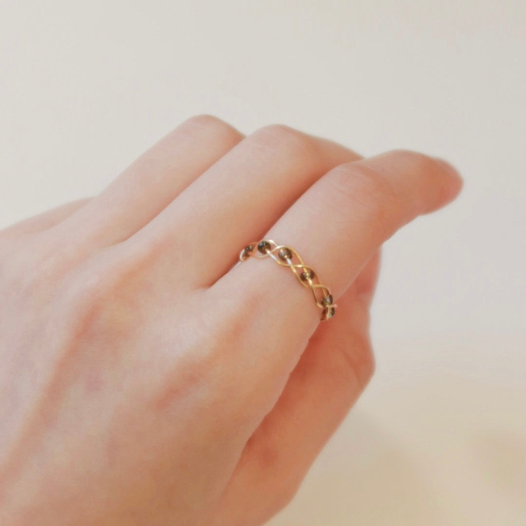Wednesday Addams Braided Ring