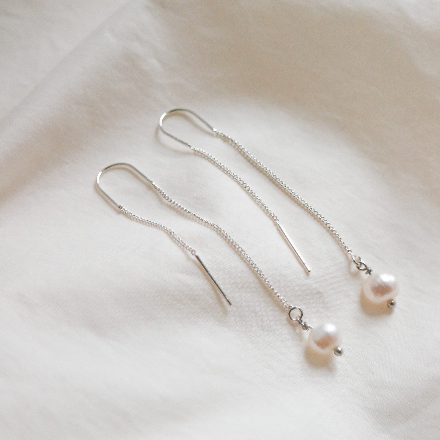 Pearl Threader Earrings