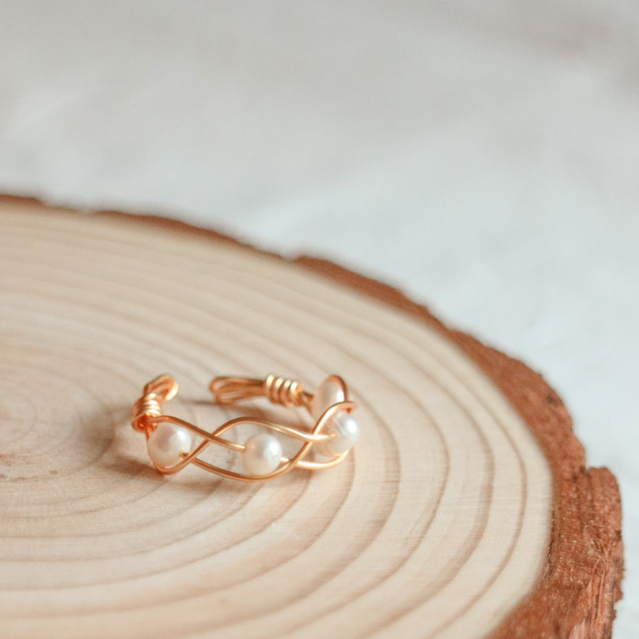 Pearl Braided Ring