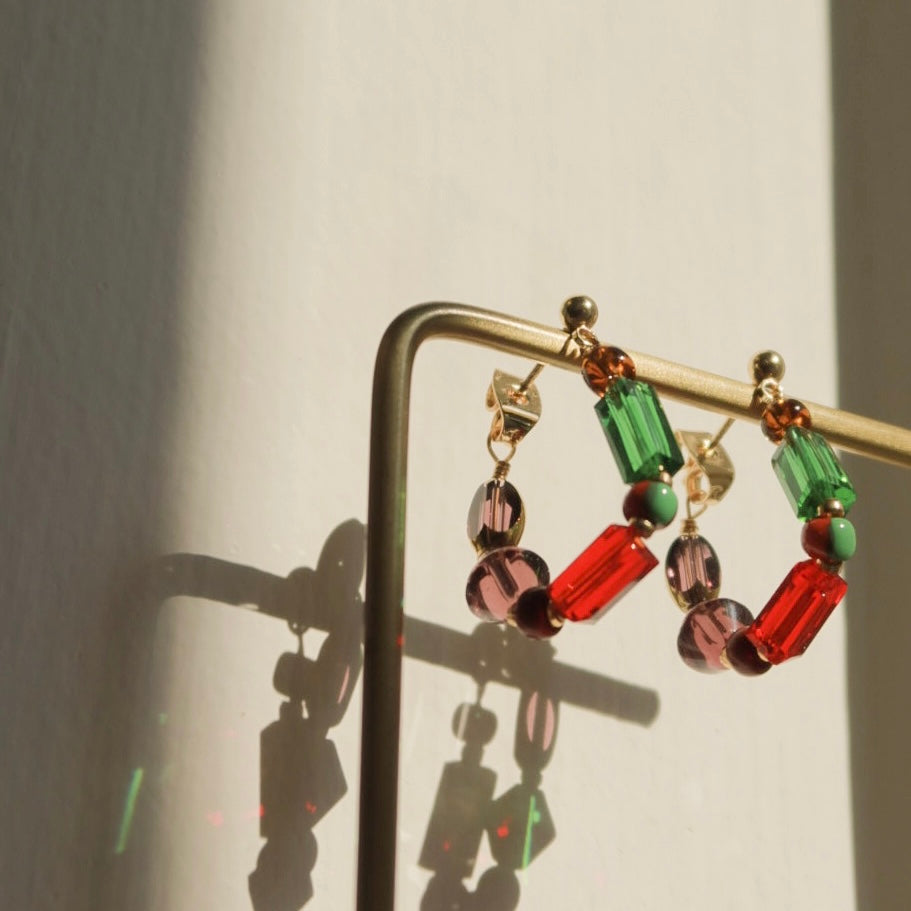 Christmas Hoop Earrings