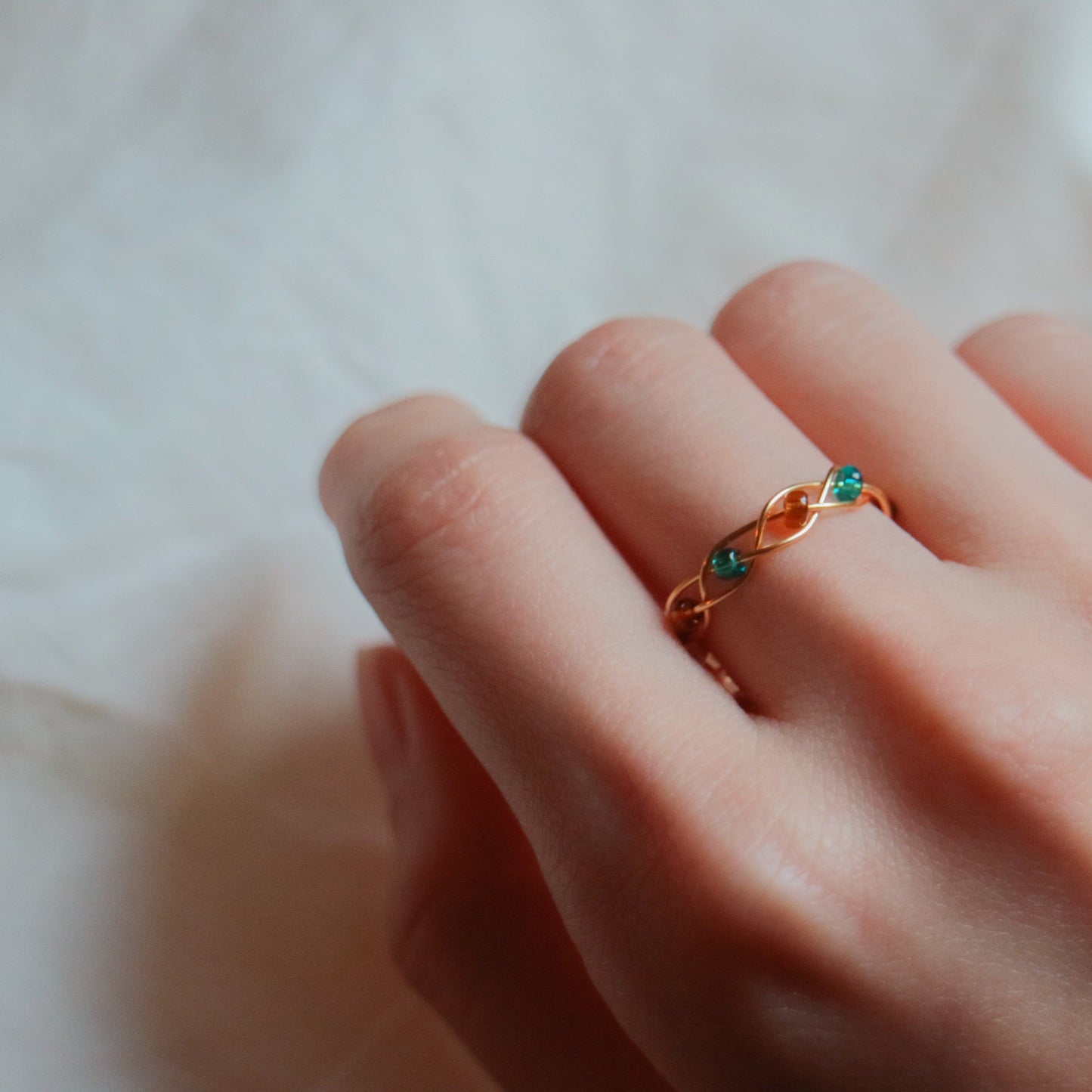 Jasmine braided ring