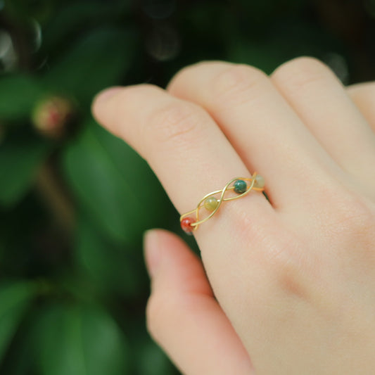 Forest Braided Ring