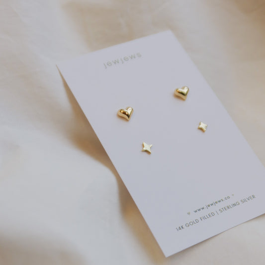 Heartbeat Stud Earrings