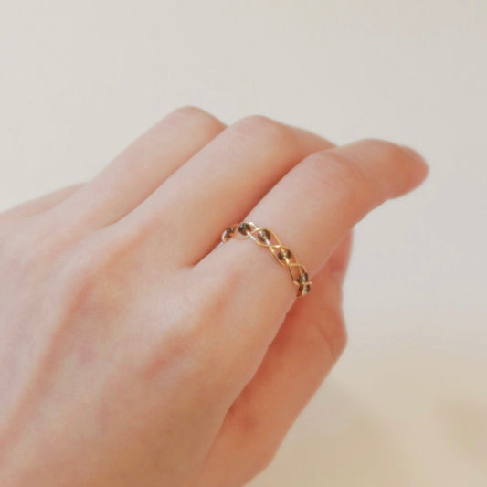 Wednesday Addams Braided Ring