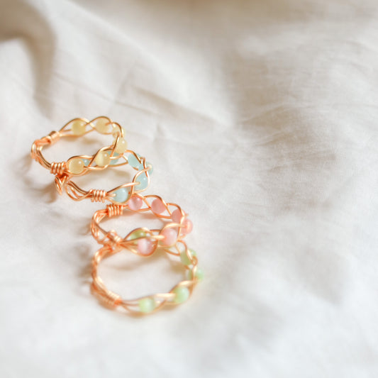 Cat-eye Stone Braided Ring