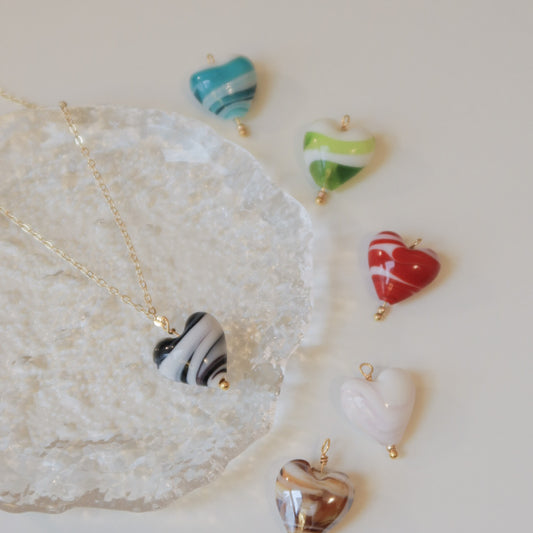 Marble Heart Necklace