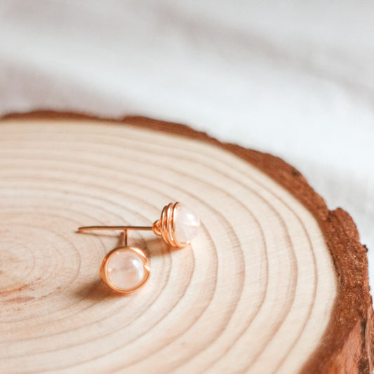 Moonstone Stud Earrings